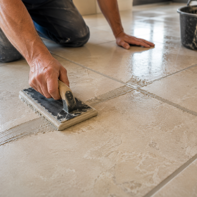 Stuccatura pavimenti